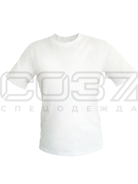 Футболка трикотажная База цв.белый тк.кулирка